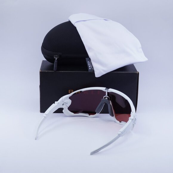 Oakley OO9290 929021 Shield Sunglasses - White/Prizm Sapphire - Picture 4 of 10